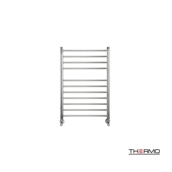 Thermo Bellavia, Θερμαινόμενη Πετσετοκρεμάστρα 75x50cm, Inox Brushed