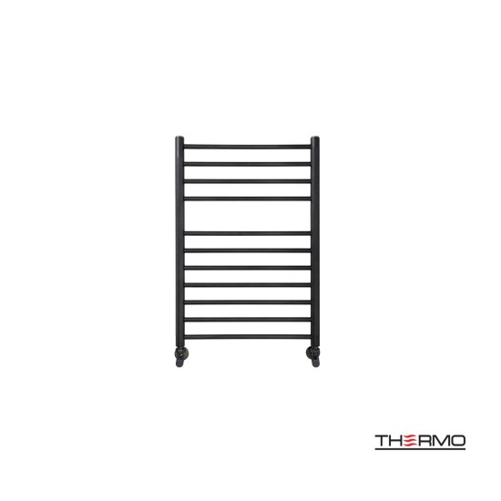 Thermo Bellavia, Θερμαινόμενη Πετσετοκρεμάστρα 75x50cm, Silk Black