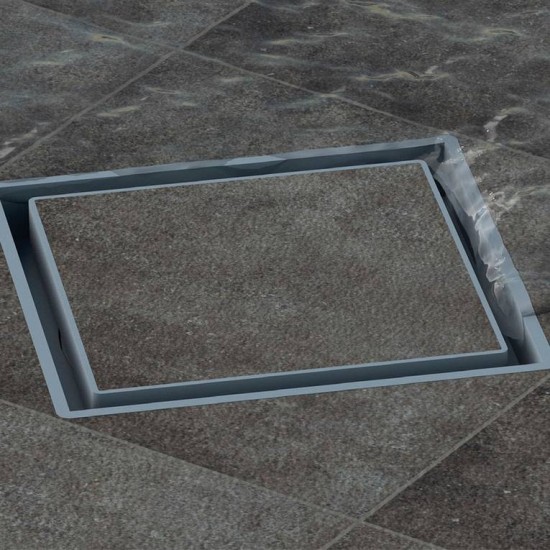 Ctesi, Σιφώνι Δαπέδου 11x11cm, για Τοποθέτηση Πλακιδίου