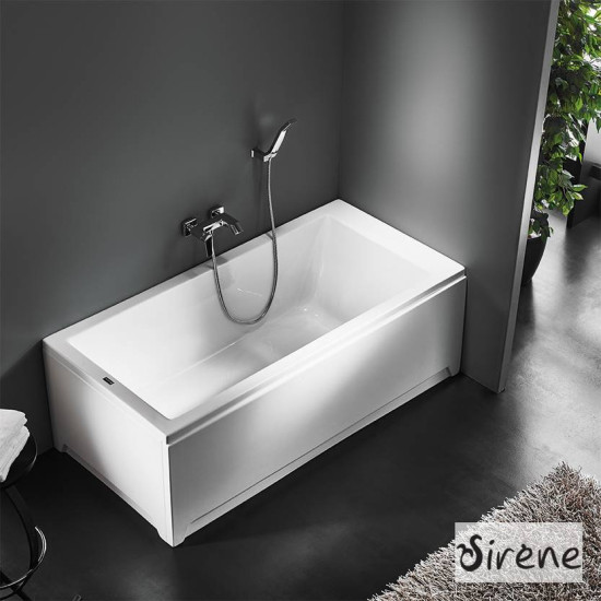 Sirene Cubic, Μπανιέρα 170x80cm, Λευκή. Sirene Cubic, Μπανιέρα 170x80cm, Λευκή.