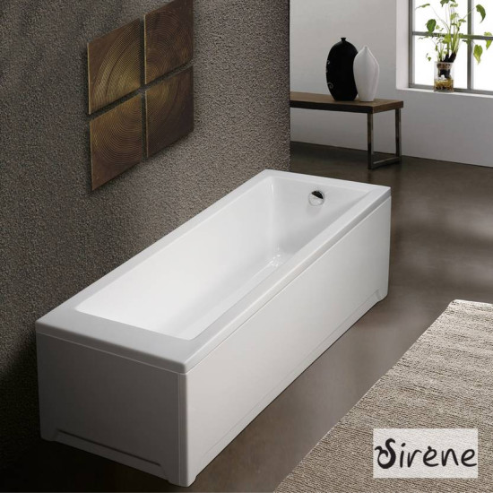Sirene Cubic, Μπανιέρα 170x80cm, Λευκή. Sirene Cubic, Μπανιέρα 170x80cm, Λευκή.