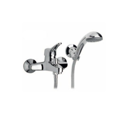 Argo Rubinetterie Derby, Μπαταρία Λουτρού με Σπιράλ και Τηλέφωνο, Χρωμέ