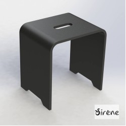 Sirene Design, Κάθισμα Γενικής Χρήσης 38x38x31cm, Black Matt
