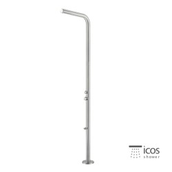 Icos Shower Dona, Επιδαπέδια Στήλη 2 Εξόδων, Inox