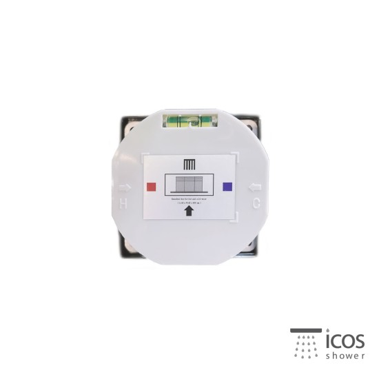 Icos Shower Dona, Επιδαπέδια Στήλη 2 Εξόδων, Inox