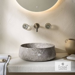 ΝΙΠΤΗΡΑΣ ΜΑΡΜΑΡΙΝΟΣ Φ42 H.14 FOSSIL TUNDRA GREY ΝΙΠΤΗΡΑΣ ΜΑΡΜΑΡΙΝΟΣ Φ42 H.14 FOSSIL TUNDRA GREY
