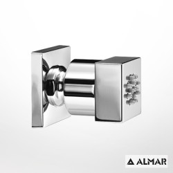 Almar, Επίτοιχο jet 4,2x4,2cm με περιστρεφόμενη κλείδωση, Χρωμέ Almar, Επίτοιχο jet 4,2x4,2cm με περιστρεφόμενη κλείδωση, Χρωμέ