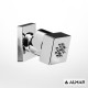 Almar, Επίτοιχο jet 4,2x4,2cm με περιστρεφόμενη κλείδωση, Χρωμέ