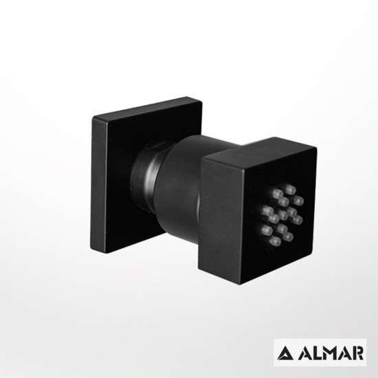 Almar Jet Square, Επίτοιχο Jet 4,2X4,2cm, Black Matt Almar Jet Square, Επίτοιχο Jet 4,2X4,2cm, Black Matt