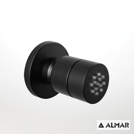 Almar Jet Round, Επίτοιχο Jet Φ5, Black Matt