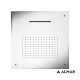 Almar Square Tempation, Κεφαλή Ντους Οροφής 50X50cm, Inox Brushed