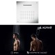 Almar Square Tempation, Κεφαλή Ντους Οροφής 50X50cm, Inox Brushed