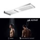 Almar Smart Tempation, Επίτοιχη Κεφαλή Ντους 19,2X5,5cm, Inox Chrome