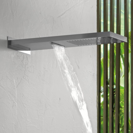 Almar Smart Tempation, Επίτοιχη Κεφαλή Ντους 19,2X5,5cm, Inox Chrome Almar Smart Tempation, Επίτοιχη Κεφαλή Ντους 19,2X5,5cm, Inox Chrome