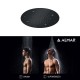 Almar Tempation Mist, Κεφαλή ντους εντοιχισμού οροφής Φ38cm, Inox Black Brushed