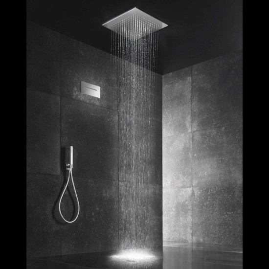 Almar Tempation, Κεφαλή ντους οροφής 38x38cm από ανοξείδωτο ατσάλι, Χρωμέ Almar Tempation, Κεφαλή ντους οροφής 38x38cm από ανοξείδωτο ατσάλι, Χρωμέ
