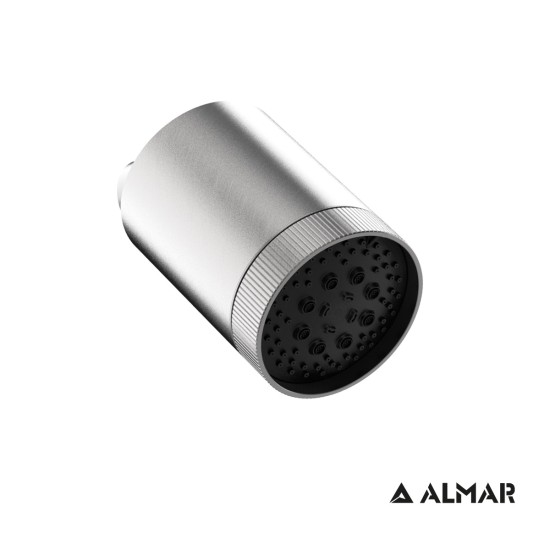 Almar Beam Multi Jet, Ανακλινόμενη Κεφαλή Στρογγυλή Φ10,2cm, Inox Brushed