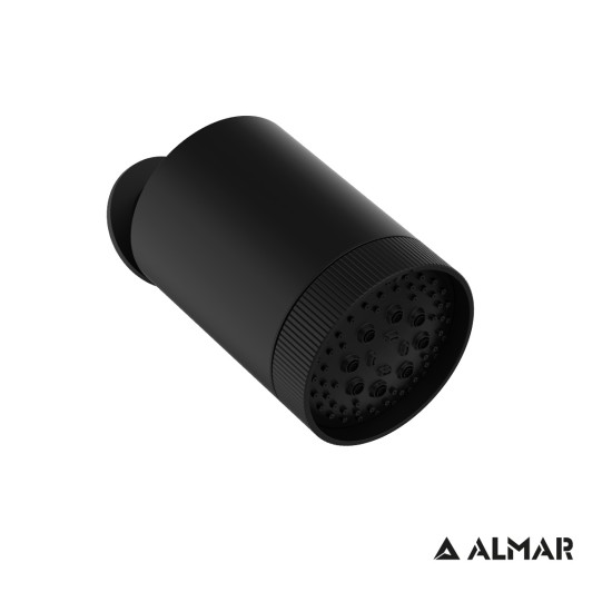 Almar Beam Multi Jet, Ανακλινόμενη Κεφαλή Στρογγυλή Φ10,2cm, Black Matt