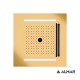 Almar Temotion Κεφαλή Οροφής με Χρωματοθεραπεία 50x50 (E044302) Inox PVD Brushed Gold