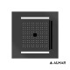 Almar Temotion Κεφαλή Οροφής με Χρωματοθεραπεία 50x50 (E044302) Inox PVD Black Brushed