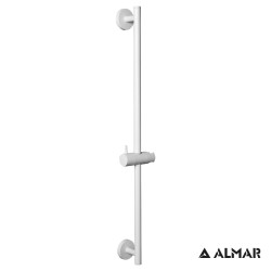 Almar, Βέργα ντους SINTESI 70 εκ., με βάση τηλεφώνου μεταβλητού ύψους, White Matt