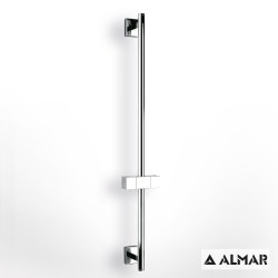 Almar Flute, Βέργα ντους 70cm, με βάση τηλεφώνου μεταβλητού ύψους, Χρωμέ.