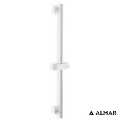 Almar, Βέργα ντους FLUTE 70 εκ., με βάση τηλεφώνου μεταβλητού ύψους, White Matt