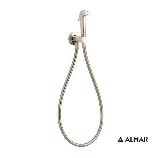 Almar Flush, Επίτοιχο Σετ Μπιντέ Χωρίς Ανάμιξη, Inox Brushed