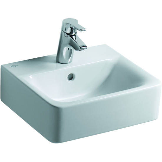 Ideal Standard Connect Cube, Επίτοιχος νιπτήρας 40Χ36Χ16, Λευκός.