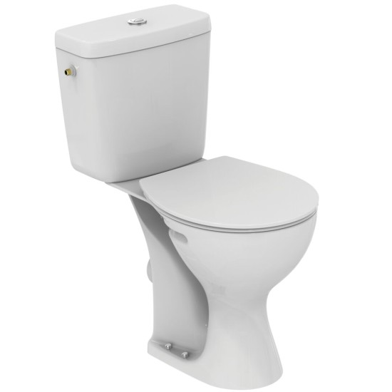 Ideal Standard - Porcher Ulysse NOE, ΑΜΕΑ Λεκάνη, Καζανάκι 2 Λειτουργιων και Κάθισμα, Λευκή