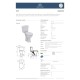 Ideal Standard - Porcher Ulysse NOE, ΑΜΕΑ Λεκάνη, Καζανάκι 2 Λειτουργιων και Κάθισμα, Λευκή