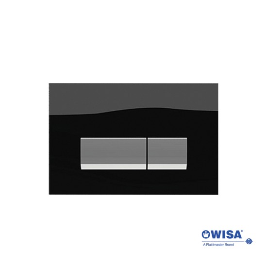 Wisa Vivente, Πλακέτα για Καζανάκι Εντοιχισμού, Black Glass