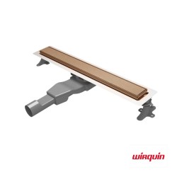 Wirquin Flat Linear 60cm, Κανάλι Ντούζ, Inox PVD Rose - Gold