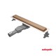 Wirquin Flat Linear FL600, Κανάλι Ντούς 60cm, 2 Όψεων, Inox
