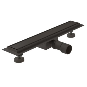 Baucer Floor Grate 60cm, Κανάλι 2 Όψεων, Black Matt