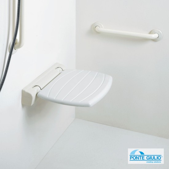 Ponte Giulio, Επίτοιχο Ανακλινόμενο Κάθισμα 40x42cm, Λευκό