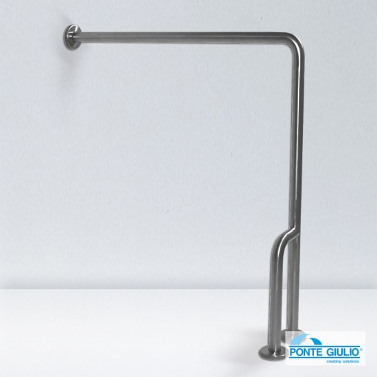 Ponte Giulio Paint, Μπάρα τοίχου-δαπέδου αντιστρεφόμενη 80cm x 87,7cm ύψος, από ανοξείδωτο χάλυβα, I