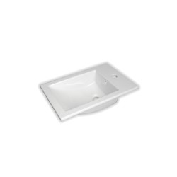 Fayans Linea, Νιπτήρας επίπλου 60cm, Λευκός Fayans Linea, Νιπτήρας επίπλου 60cm, Λευκός