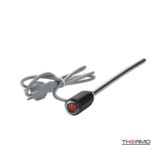 Thermo Ηλεκτρική Αντίσταση 500W για Θερμαινόμενη Πετσετοκρεμάστρα, Silk Black Thermo Ηλεκτρική Αντίσταση 500W για Θερμαινόμενη Πετσετοκρεμάστρα, Silk Black