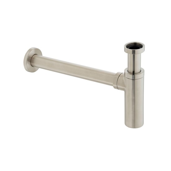 Vado Σιφώνι Νιπτήρος, Brushed Nickel PVD