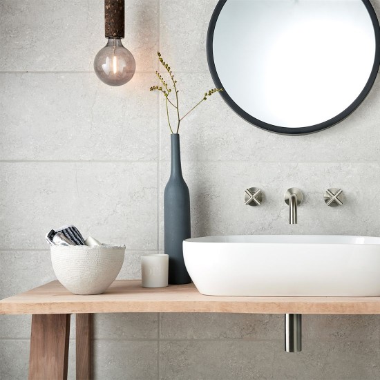 Vado Σιφώνι Νιπτήρος, Brushed Nickel PVD