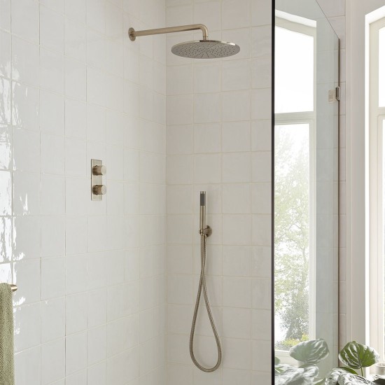 Vado, Επίτοιχος Βραχίονας 39cm, Brushed Nickel PVD