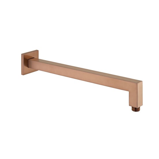 Vado, Επίτοιχος Βραχίονας (Τετράγωνος) 39cm, Brushed Bronze PVD