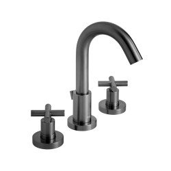 Vado Elements, Μπαταρία Νιπτήρος 3ων Οπών, με Βαλβίδα Pop-Up, Brushed Black PVD Vado Elements, Μπαταρία Νιπτήρος 3ων Οπών, με Βαλβίδα Pop-Up, Brushed Black PVD