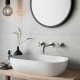 Vado Elements, Επίτοιχη Μπαταρία Νιπτήρος (Εκροή 20cm), Brushed Nickel PVD