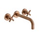 Vado Elements, Επίτοιχη Μπαταρία Νιπτήρος (Εκροή 20cm), Brushed Bronze PVD
