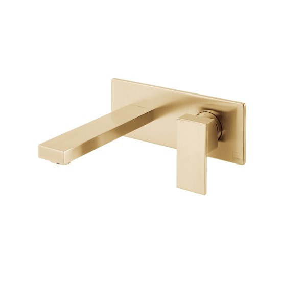 Vado Notion, Επίτοιχη Μπαταρία Νιπτήρος (Εκροή 18cm), Brushed Gold PVD