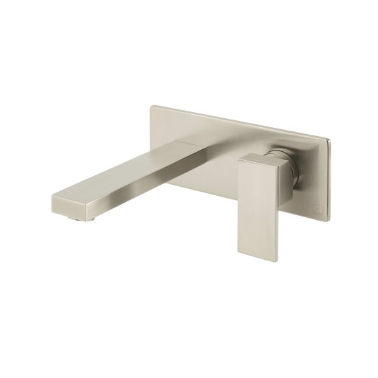 Vado Notion, Επίτοιχη Μπαταρία Νιπτήρος (Εκροή 18cm), Brushed Nickel PVD