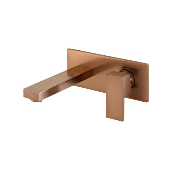 Vado Notion, Επίτοιχη Μπαταρία Νιπτήρος (Εκροή 18cm), Brushed Bronze PVD