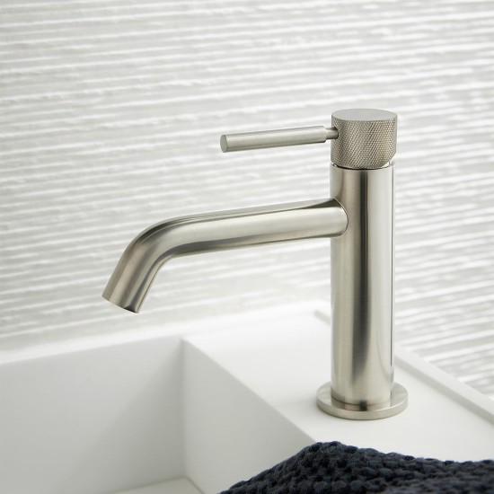 Vado Origins Slimline Mono, Μπαταρία Νιπτήρος,  Brushed Nickel PVD